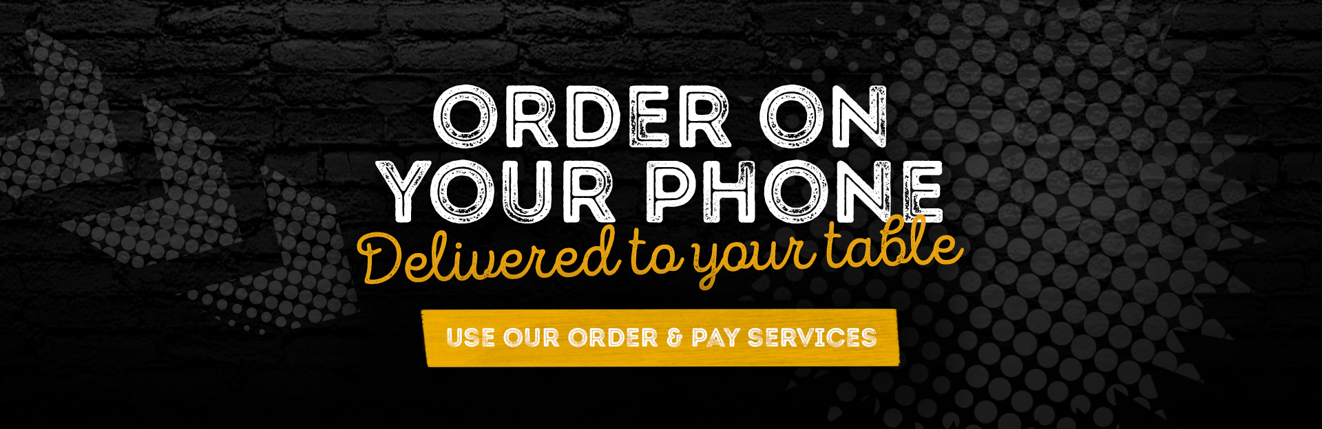 Order at table at The Shipping Forecast hero